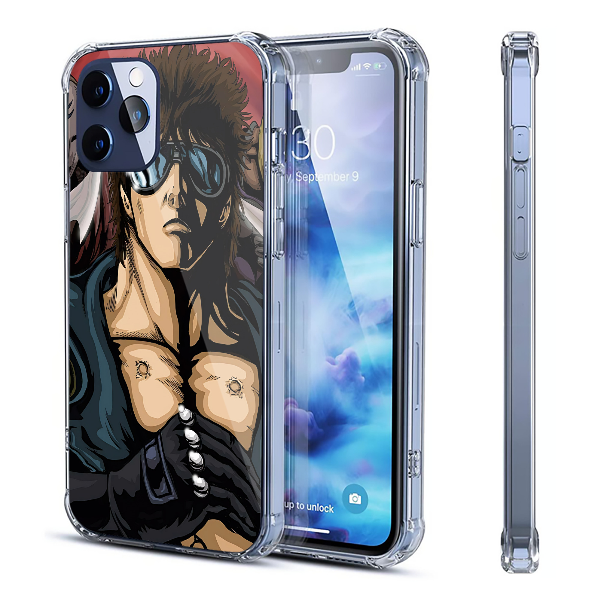 北斗の拳 Fist of the North Star 【iPhone 12シリーズ対応】透明スマホケース（クリアソフトケース）